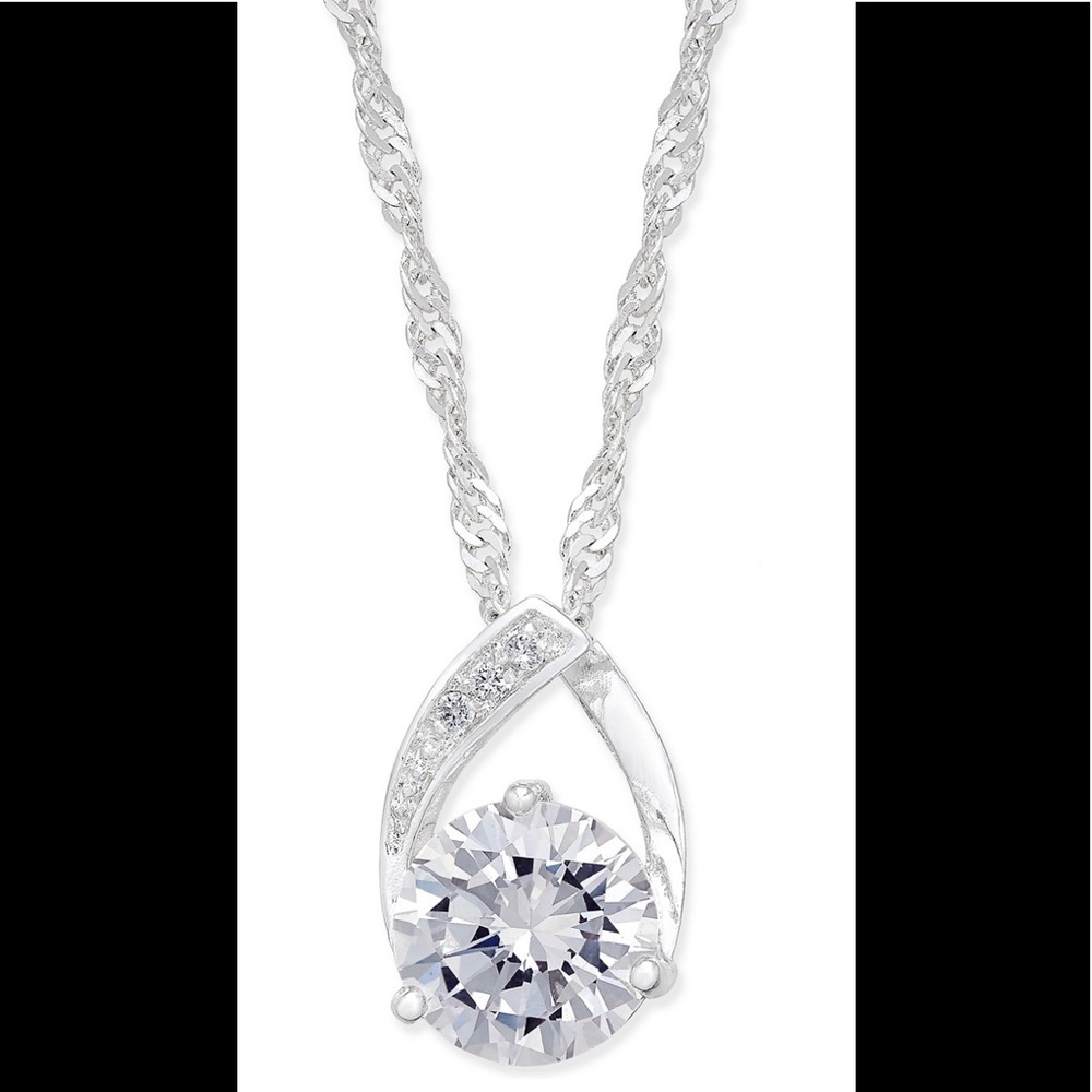 Crystal Pendant Necklace Charter Club